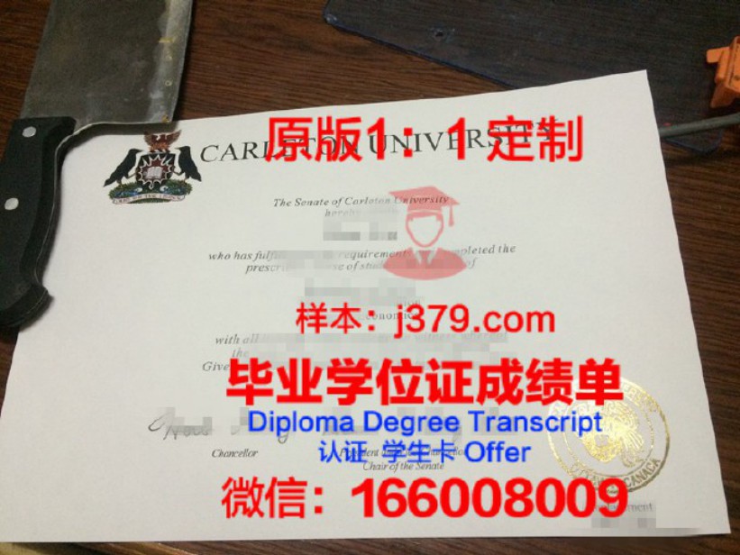 卡尔顿学院毕业证图片Carleton College Diploma